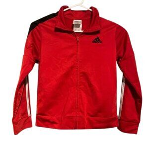 Adidas Red Zip Up Jacket Youth Boys SMALL‎